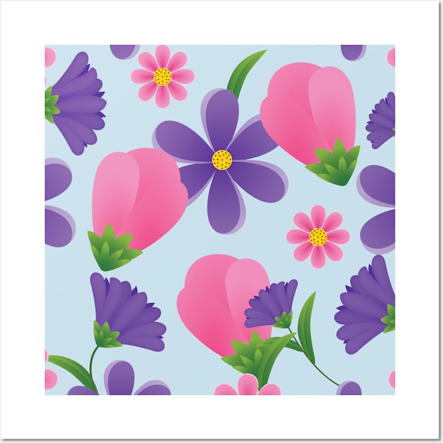 Flower pattern Wall Art by Rahelrana